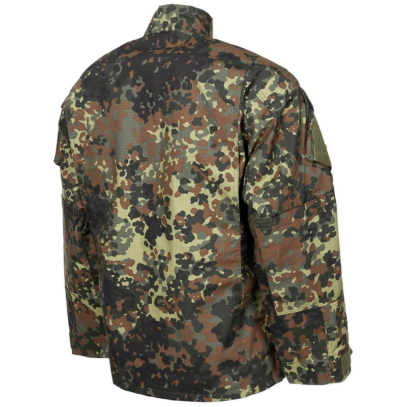 Veste de style militaire américain de marque MFH, uniforme de terrain, camouflage flecktarn, ripstop, NEUF