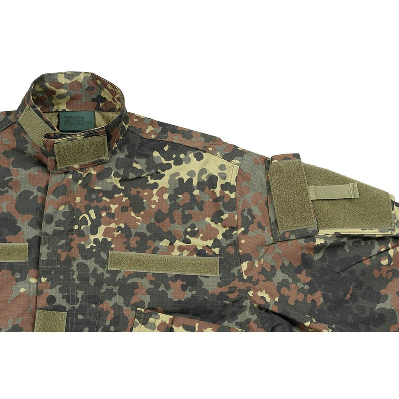 Veste de style militaire américain de marque MFH, uniforme de terrain, camouflage flecktarn, ripstop, NEUF