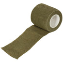 MFH Camo Tape Self Adhesive Elastic Structural Fabric 5 cm x 4.5 m Olive - GoMilitar