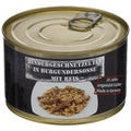 MFH Plat cuisiné en conserve haché de bœuf avec riz 400 g Nourriture de camping en plein air