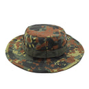 Chapeau militaire MFH à bord matelassé multiple, boucles circonférentielles, camouflage Flecktarn