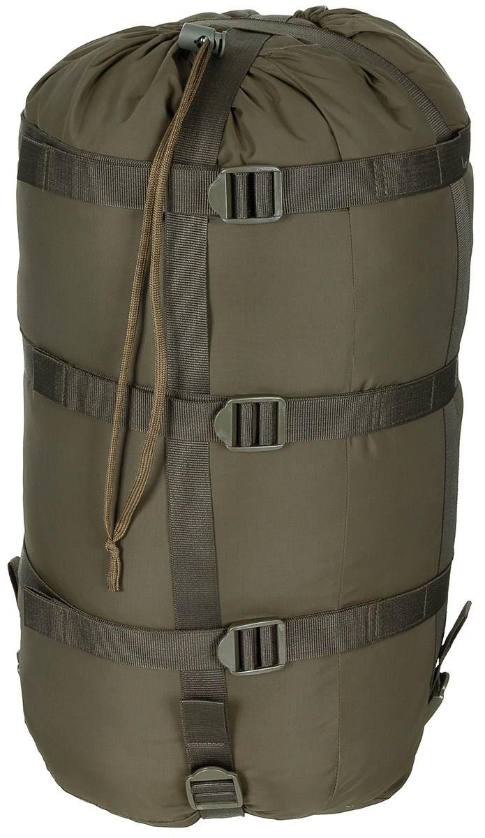 MFH Sac de couchage momie 2 couches de remplissage 3 saisons Sac de compression Olive - GoMilitar