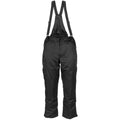 MFH Pantalon d'hiver polaire 2 couches, renfort genoux, imperméable, coupe-vent, noir