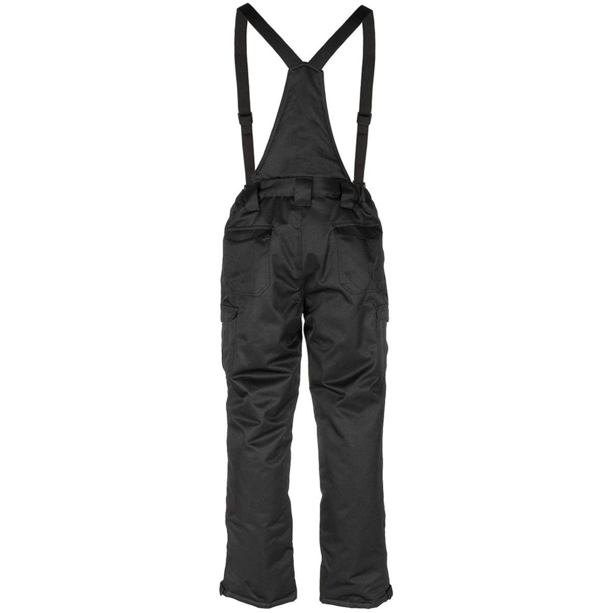 MFH Pantalon d'hiver polaire 2 couches, renfort genoux, imperméable, coupe-vent, noir