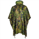 MFH Poncho Tent à capuche PU Rip Arrêt Rip Material Light Light M05 Camouflage