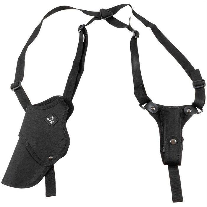 Étui d'épaule MFH pour gaucher, ajustement réglable, pochette magnétique, double loquet de sécurité - GoMilitar