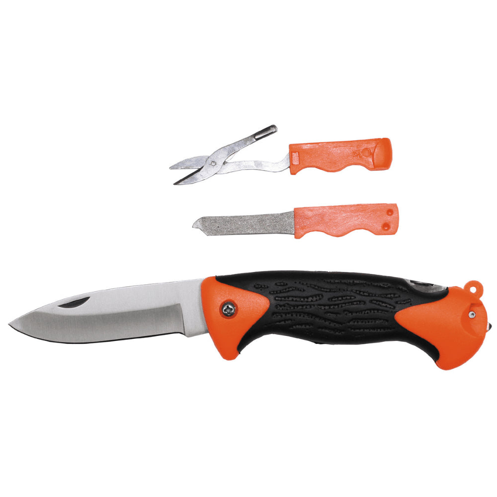 MFH Kit de survie spécial 27 pièces, boîte à outils utilitaire Orange Camping extérieur