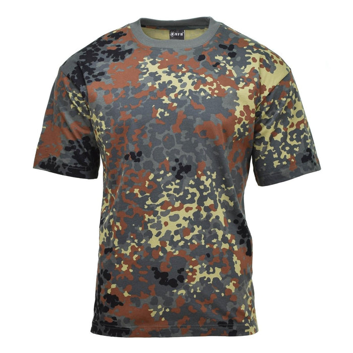 MFH T-shirts de sport de style militaire américain BW camouflage légers et respirants - GoMilitar