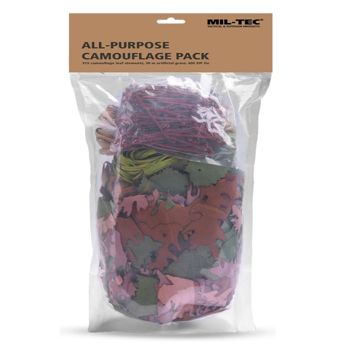 MIL-TEC Pack de camouflage tout usage léger Ghillie 315 Leaf Elements - GoMilitar