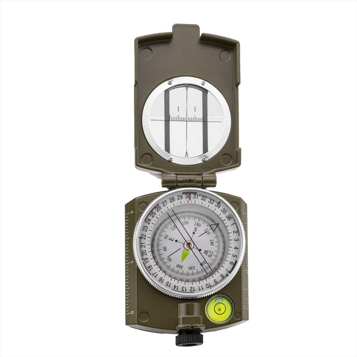 MIL-TEC Army Compass Viseur en métal moulé inclus Étui de navigation Olive - GoMilitar