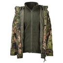 MIL - TEC army rain wet weather jacket Gen II with fleece liner waterproof hooded - GoMilitar