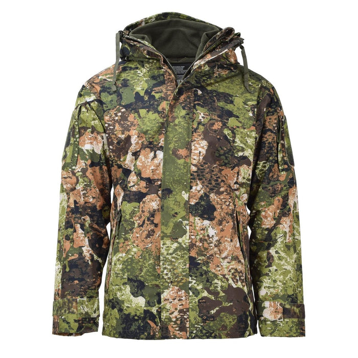 MIL - TEC veste de pluie pour temps humide de l'armée Gen II avec doublure polaire imperméable à capuche - GoMilitar