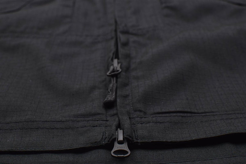 Veste chimère noire de style militaire de marque Mil-Tec, chemises militaires à coupe étroite en ripstop