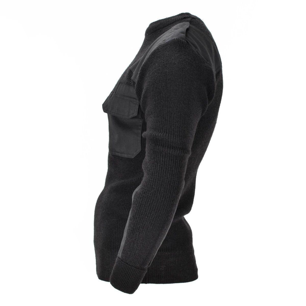 Pull Homme de marque Mil-Tec Pull Allemand Pull Commando Pull Noir Laine