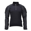 Chemise de combat tactique noire de style militaire de marque Mil-Tec TYPE 2