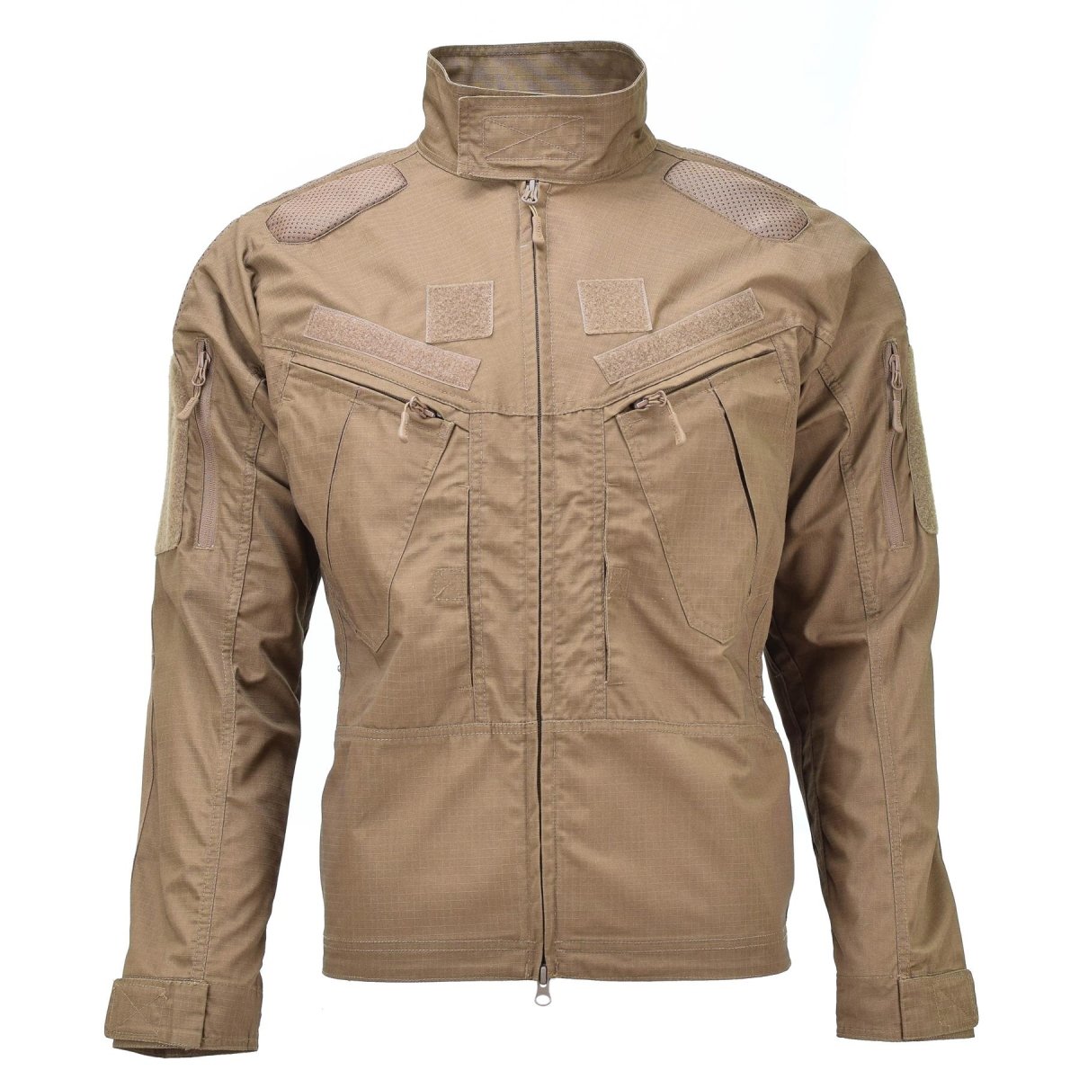 Veste de combat de style militaire en ripstop coyote foncé de marque Mil-Tec Chimera