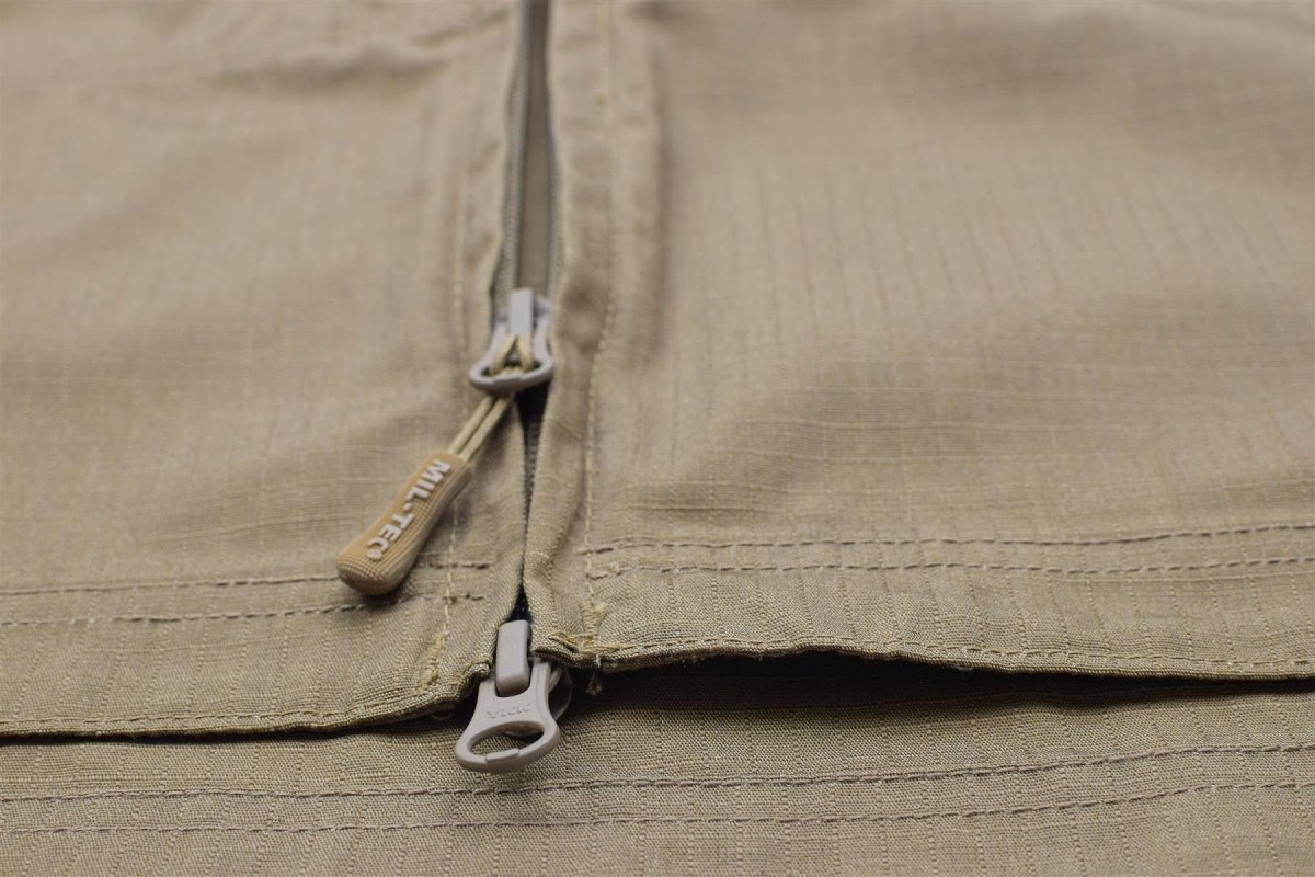 Veste de combat de style militaire en ripstop coyote foncé de marque Mil-Tec Chimera