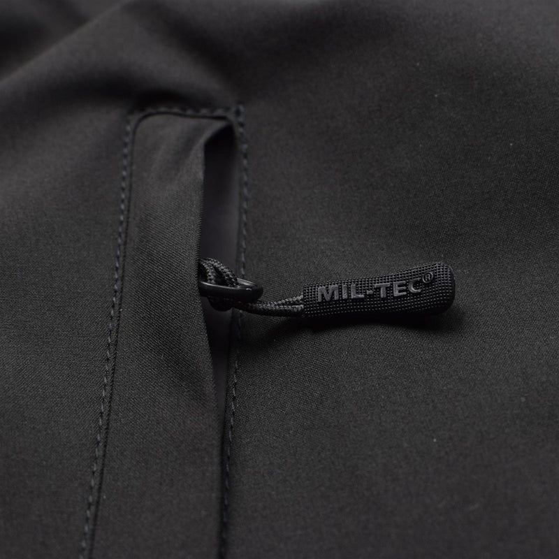 Parka de marque Mil-Tec avec doublure d'hiver Veste noire chaude imperméable Vêtements de pluie pour hommes