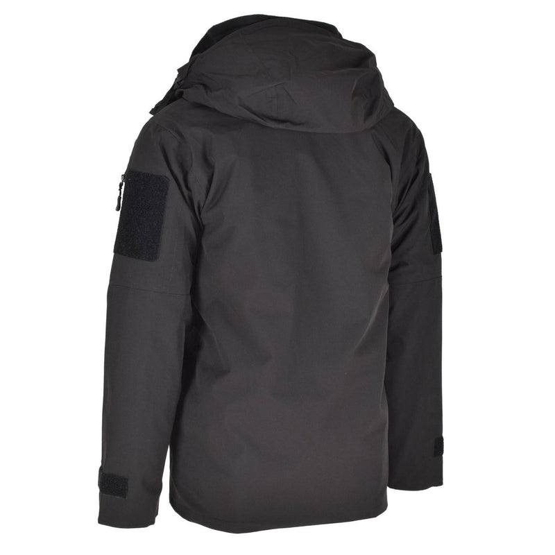 Parka de marque Mil-Tec avec doublure d'hiver Veste noire chaude imperméable Vêtements de pluie pour hommes