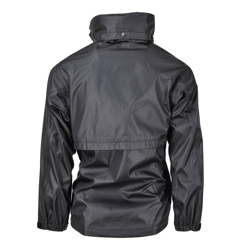 Veste de pluie de marque Mil-Tec Noir imperméable Hommes Vêtements de pluie résistants à l'eau hommes