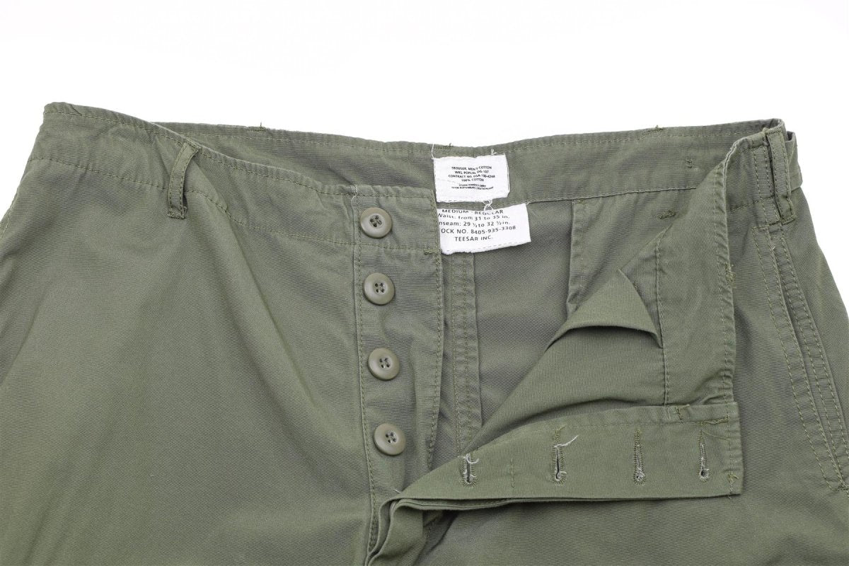 Pantalon de combat OD style jungle vietnamienne M64 de l'armée américaine de marque Mil-Tec pour soldats BDU