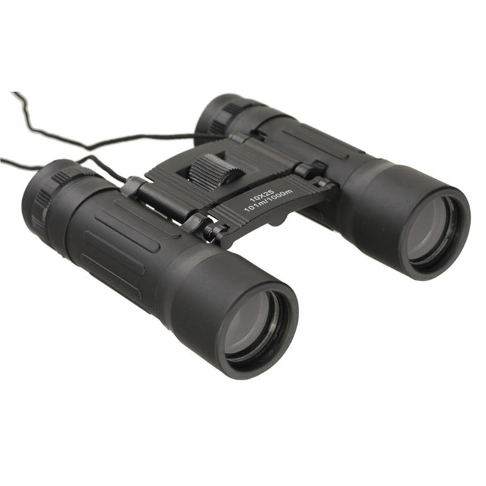 Jumelles pliables MIL-TEC 10x25 Sac de protection en nylon Clear View Noir - GoMilitar
