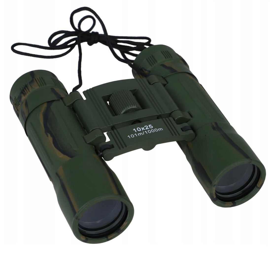 Binoculaires pliables MIL-TEC 10x25 Camo de sac en nylon protecteur CAMO View Clear View