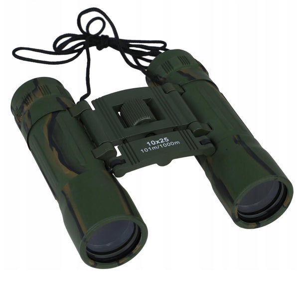 Binoculaires pliables MIL-TEC 10x25 Camo de sac en nylon protecteur CAMO View Clear View