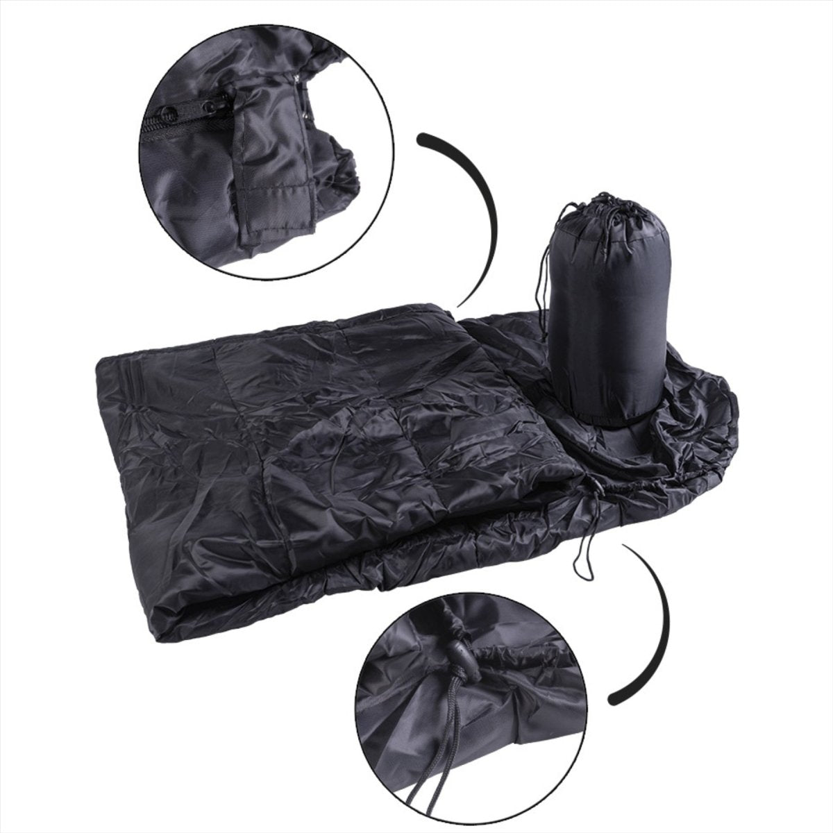 Sac de couchage de commando mil-tec 225cm 2 voies zipper côté gauche légère