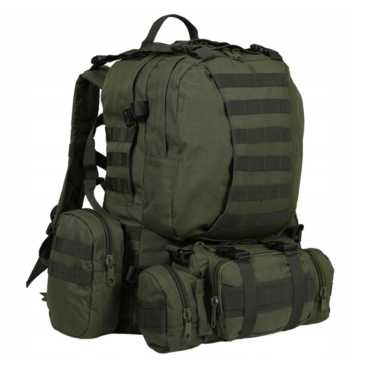 Sac à dos tactique MIL-TEC DEFENSE ASSEMBLY PACK avec ceinture amovible olive