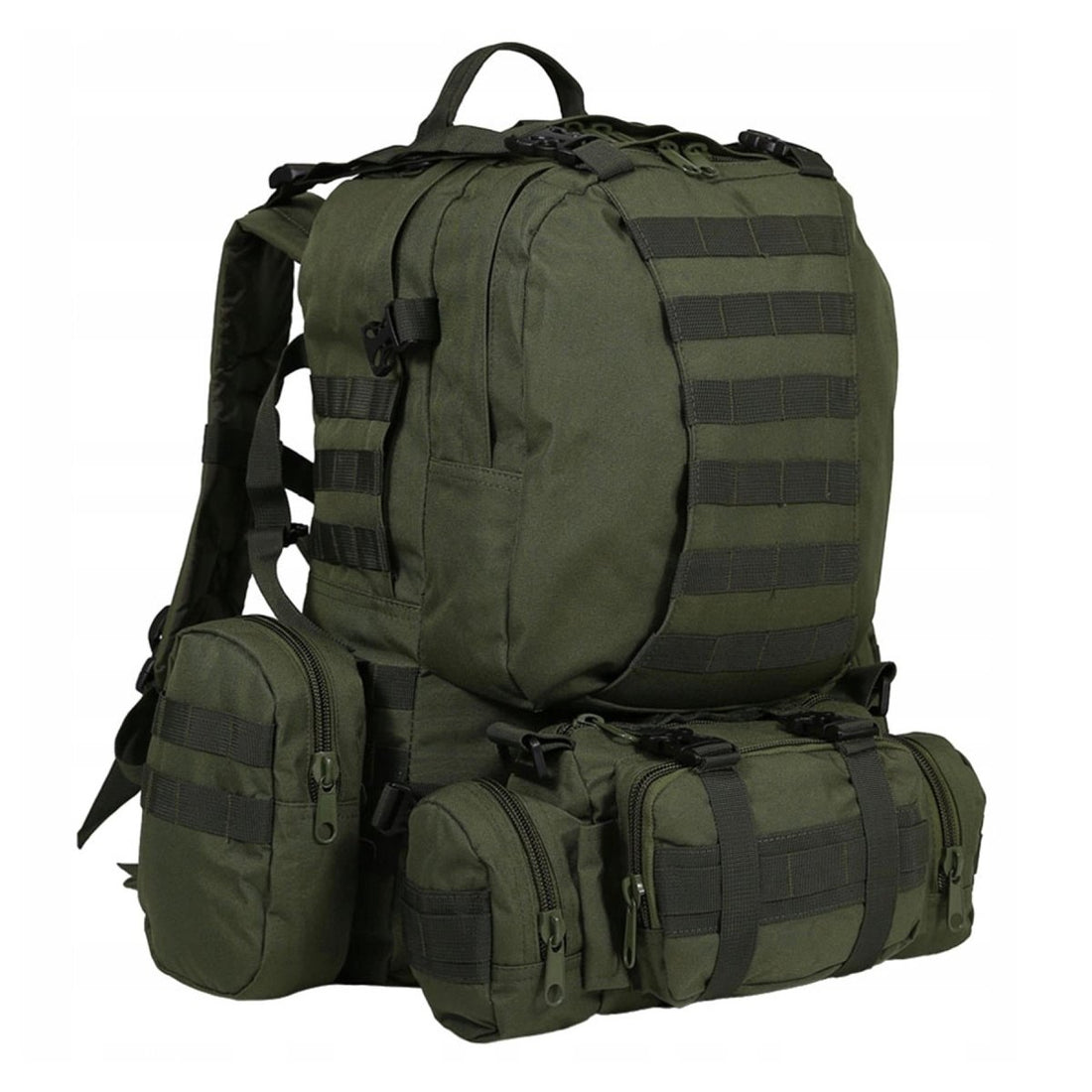 Sac à dos tactique MIL-TEC DEFENSE ASSEMBLY PACK avec ceinture amovible olive