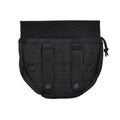 Pochette MIL-TEC Dropdown, petit sac utilitaire tactique, panneau avant, type MOLLE, noir