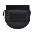 Pochette MIL-TEC Dropdown, petit sac utilitaire tactique, panneau avant, type MOLLE, noir