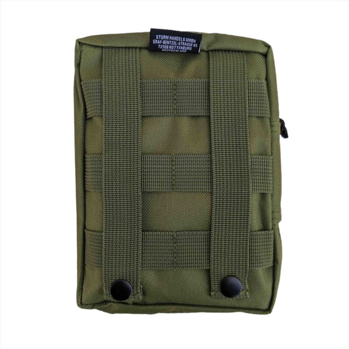 Trousse de premiers secours MIL-TEC Grande pochette médicale d'urgence avec fixation Molle Olive - GoMilitar