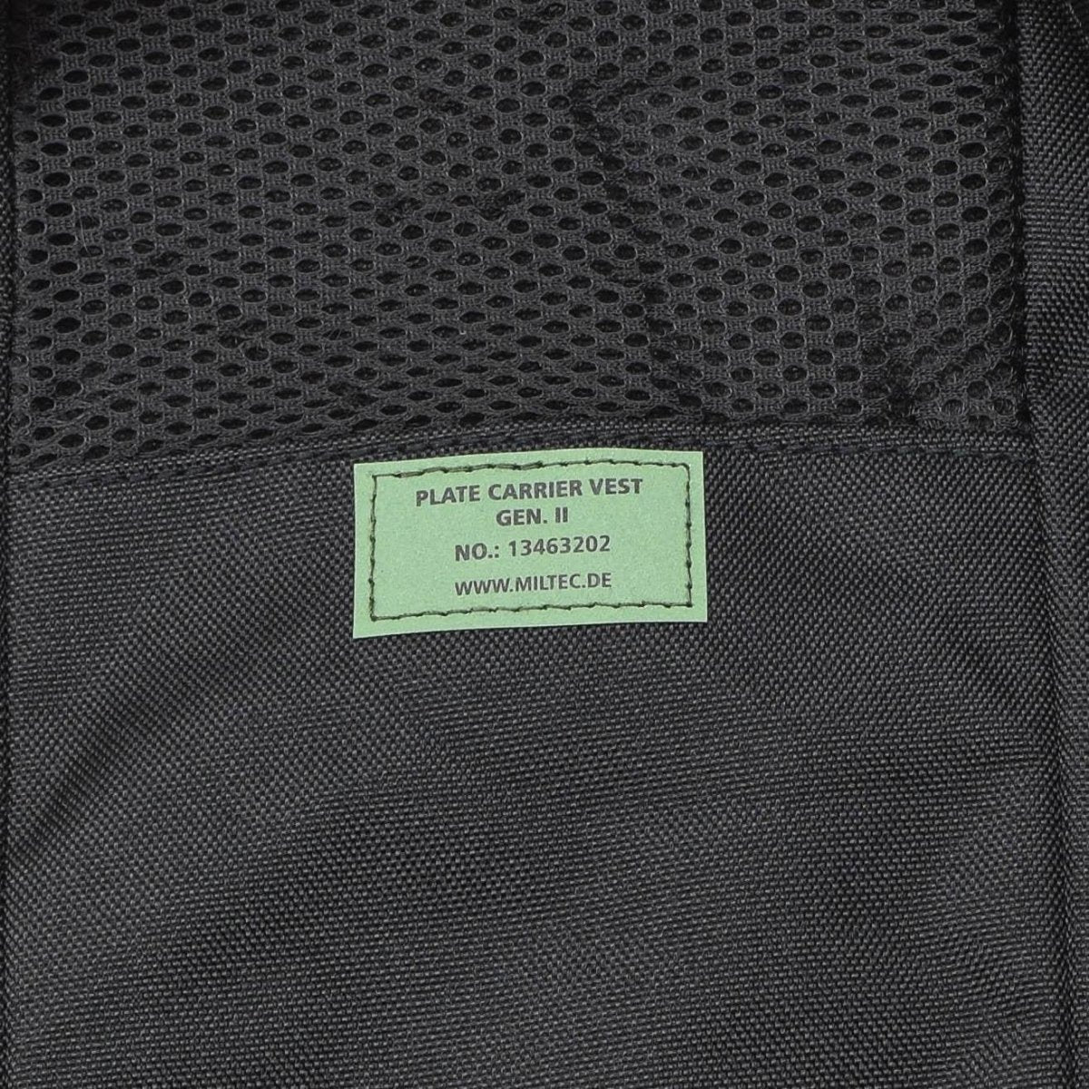 Gilet tactique de combat modulaire pour porte-plaques militaire MIL-TEC GEN II Noir