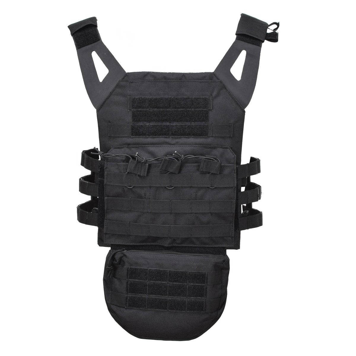 Gilet tactique de combat modulaire pour porte-plaques militaire MIL-TEC GEN II Noir