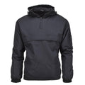 Veste militaire allemande MIL-TEC coupe-vent de combat à capuche doublée polaire noire NEUF
