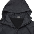 Veste militaire allemande MIL-TEC coupe-vent de combat à capuche doublée polaire noire NEUF