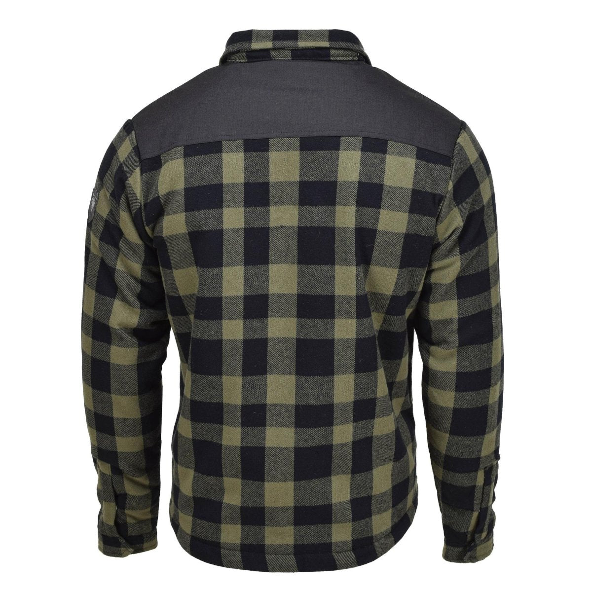 Veste de bûcheron militaire allemande MIL-TEC à carreaux à carreaux noir olive chaud NEUF