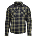 Veste de bûcheron militaire allemande MIL-TEC à carreaux à carreaux noir olive chaud NEUF