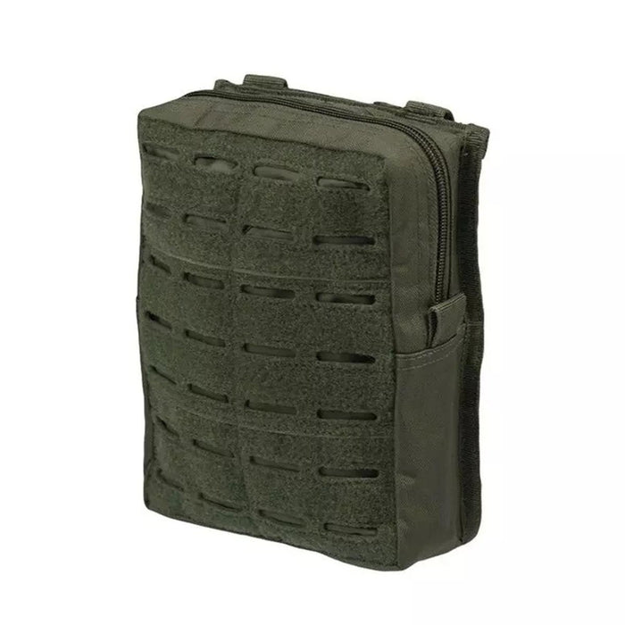 Grande pochette de ceinture tactique MOLLE vert olive MIL-TEC avec nylon découpé au laser pour un rangement et une fixation durables du matériel