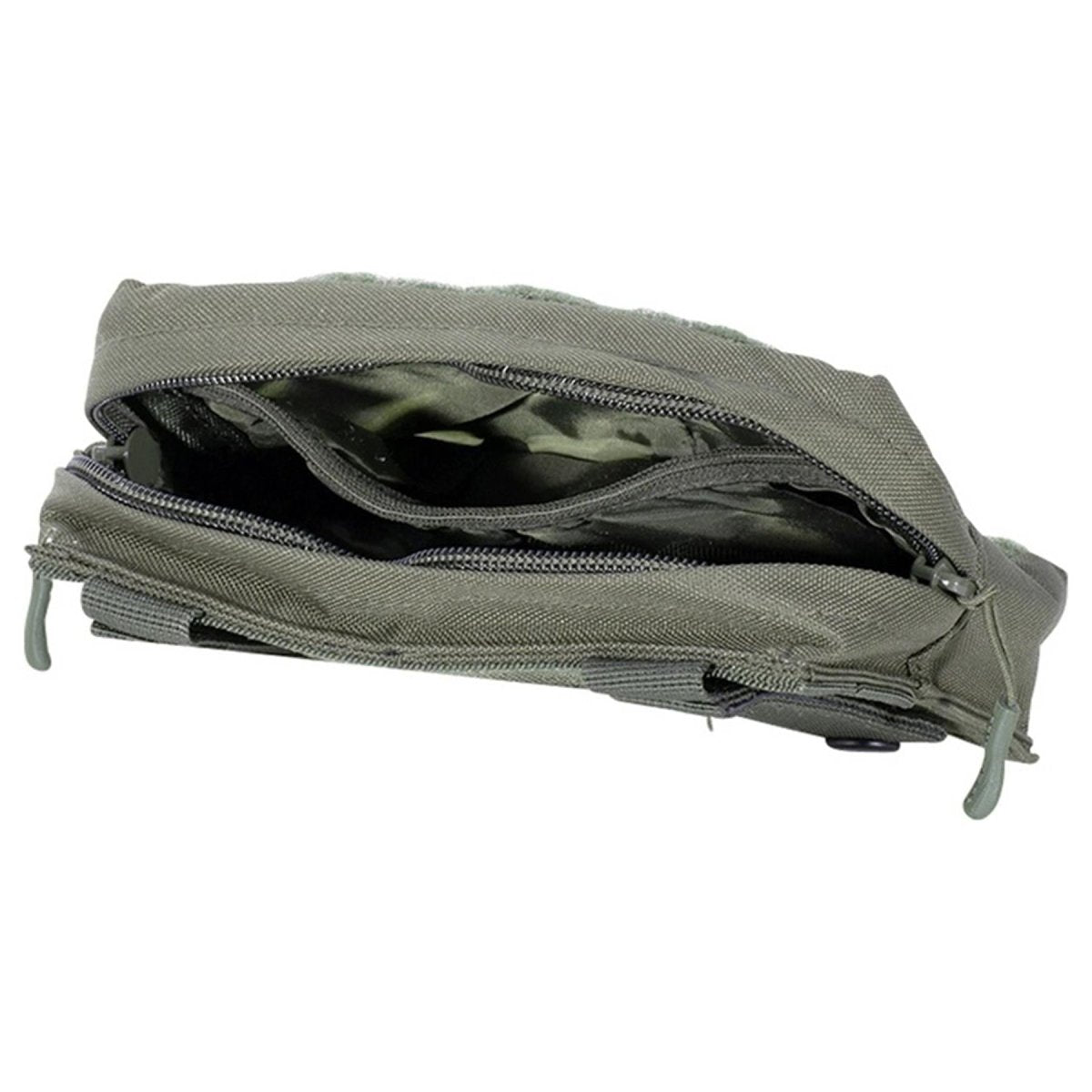 Pochette de ceinture utilitaire découpée au laser MIL-TEC, sac tactique en sangle de type Molle, petite taille, olive