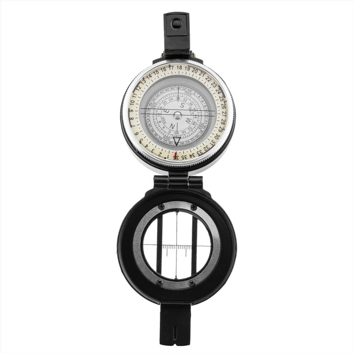 Boussole lensatique en métal MIL-TEC, boîtier en aluminium, visage brillant, navigation noir - GoMilitar