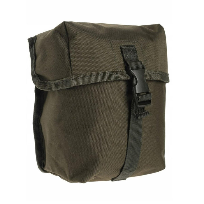 Pochette polyvalente MIL-TEC vert olive moyen avec fermeture à boucle, tissu résistant, adaptée à la fixation d'équipement MOLLE.