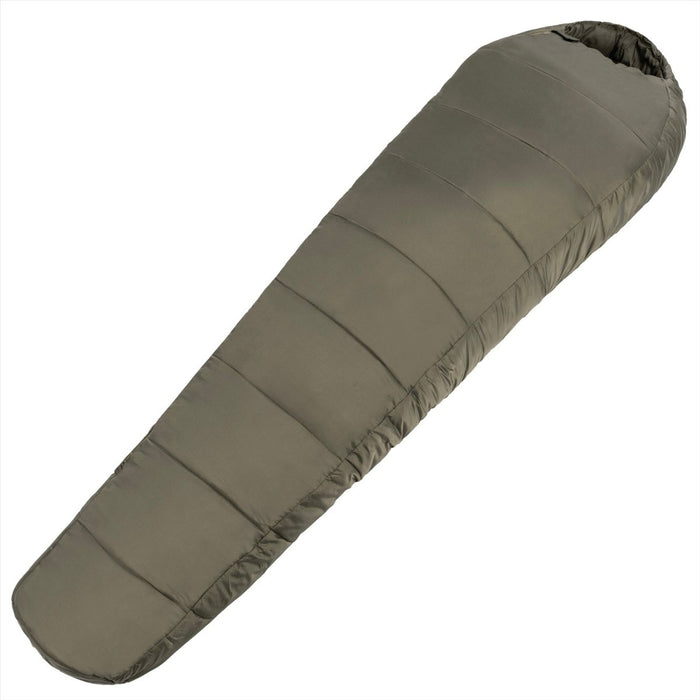 MIL-TEC MUMMY Sac de couchage 230 cm Sac de compression chaud en fibre creuse 3D Olive - GoMilitar