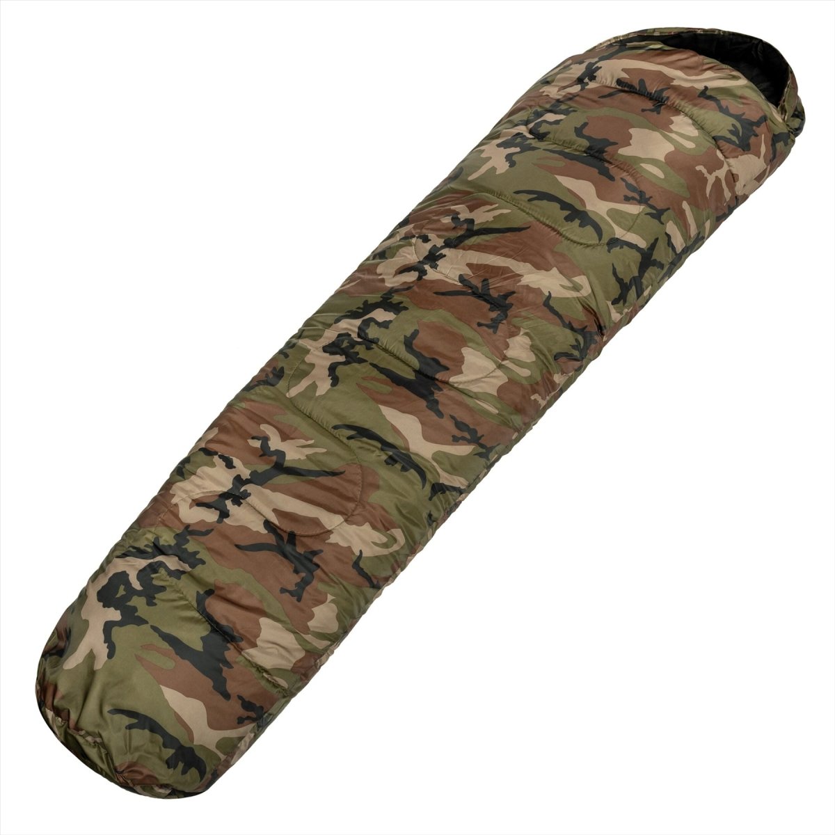 Sac de couchage de type Mil-Tec Mummy 225 cm Sac de transport en fibre creuse 2 couches