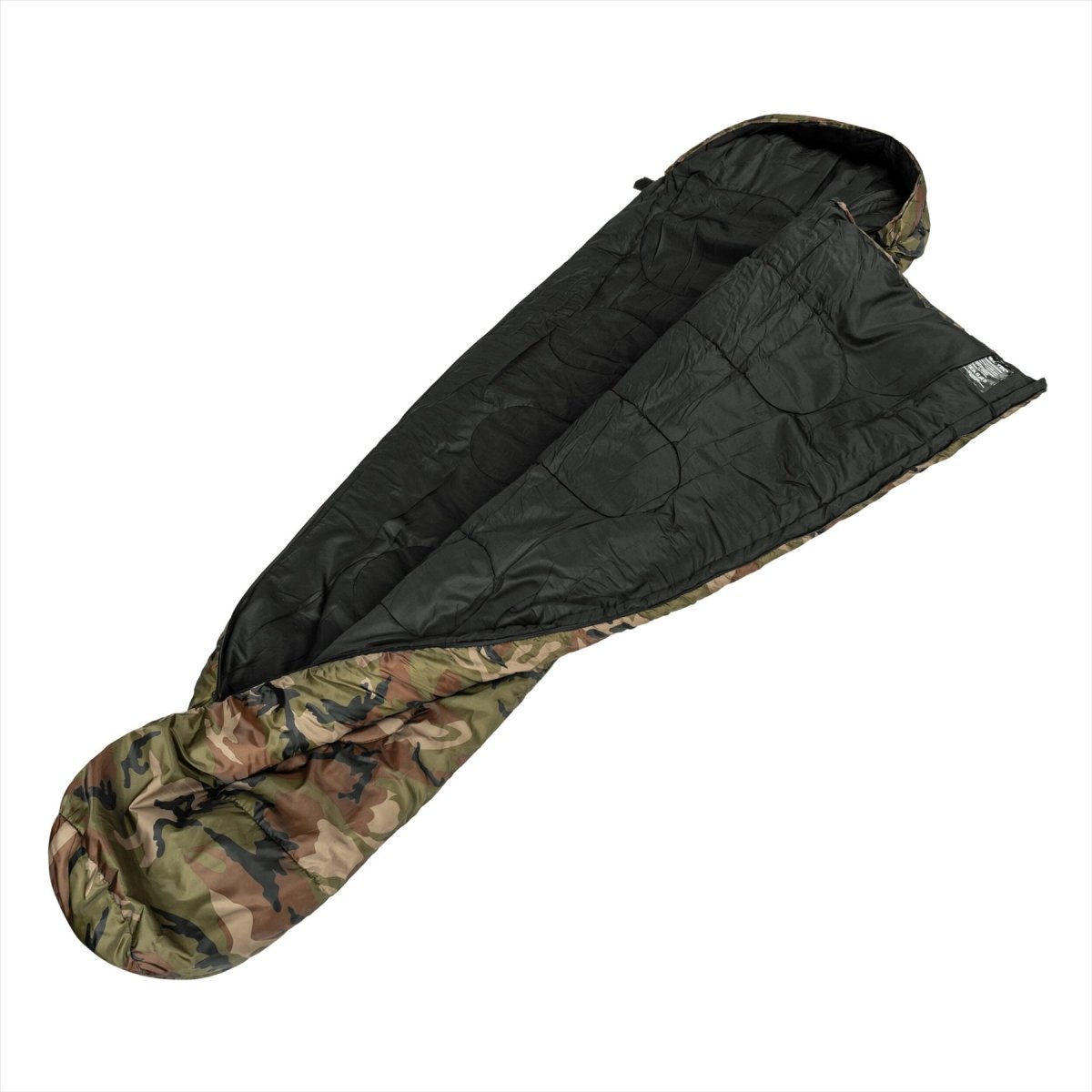 Sac de couchage de type Mil-Tec Mummy 225 cm Sac de transport en fibre creuse 2 couches