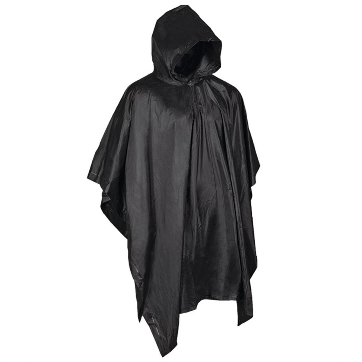 MIL-TEC Poncho à capuche polyvalent résistant à l'eau, sac en maille inclus noir