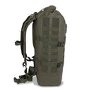 Olive green MIL-TEC SEALS 35L waterproof tactical roll-up backpack with adjustable straps and MOLLE webbing