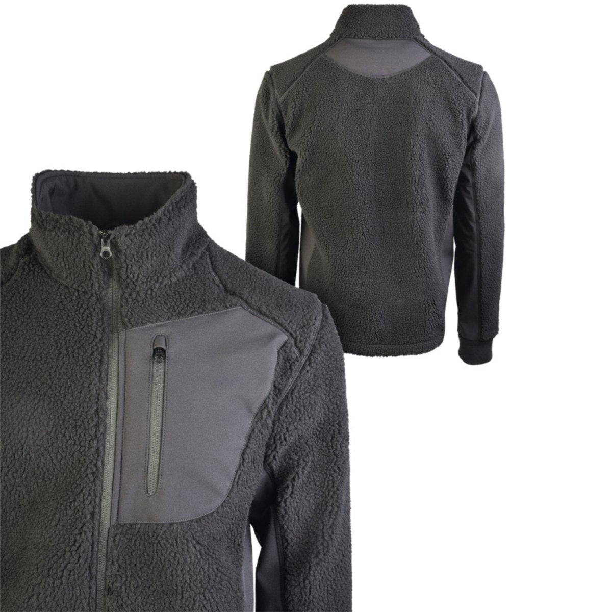 Mil-Tec Veste polaire Sherpa Bearforce Warm Teddy Fleece Outdoor noir